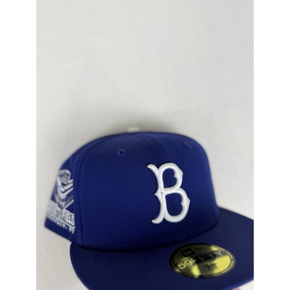 Hat Club Brooklyn Dodgers Ebbets Field Patch Pink Bottom UV 7 3/8